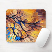 Abstract schilderen in warme kleuren muismat (Met muis)