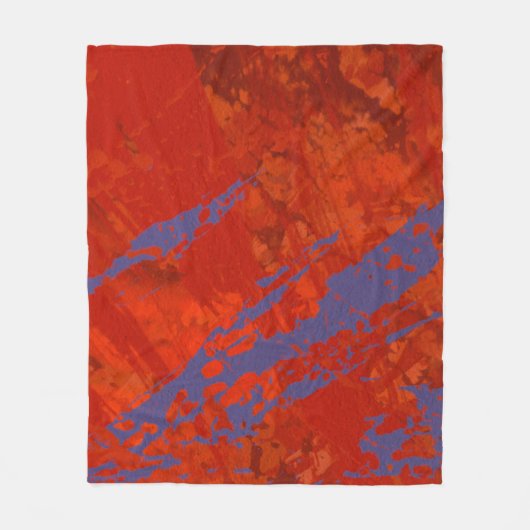 Abstract schilderen. Inkt handgemaakt afbeelding.  Fleece Deken (Voorkant)