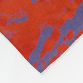 Abstract schilderen. Inkt handgemaakt afbeelding.  Fleece Deken (Hoek)