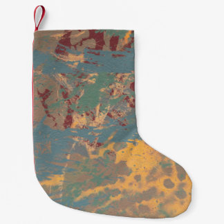 Abstract schilderen. Inkt handgemaakt afbeelding.  Kleine Kerstsok