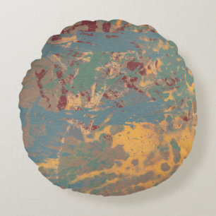 Abstract schilderen. Inkt handgemaakt afbeelding. Rond Kussen