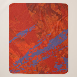 Abstract schilderen. Inkt handgemaakt afbeelding.  Sherpa Deken