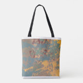 Abstract schilderen. Inkt handgemaakt afbeelding. Tote Bag (Achterkant)