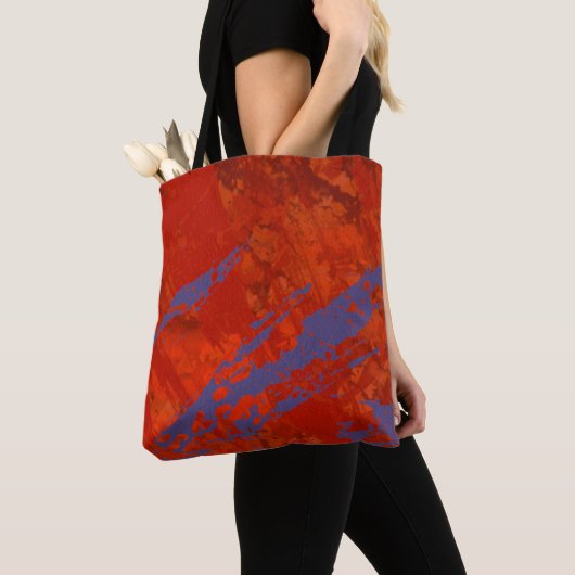 Abstract schilderen. Inkt handgemaakt afbeelding.  Tote Bag (Dichtbij)