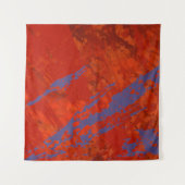 Abstract schilderen. Inkt handgemaakt afbeelding.  Wandkleed (Voorkant)