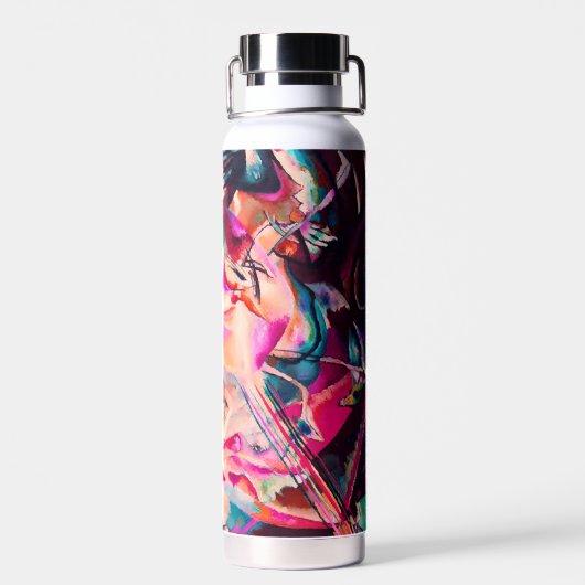 Abstract schilderen, Kandinsky 1913, samenstelling Waterfles (Achterkant)