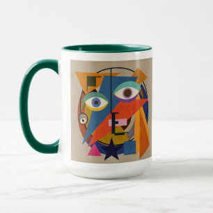 Abstract schilderen - Kandinsky gepersonaliseerd Mok