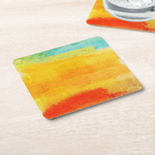 Abstract schilderen Kartonnen Onderzetters (Schuin)