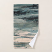 Abstract Schilderen Kust Boho Badhanddoek Set Bad Handdoek (Handdoek)
