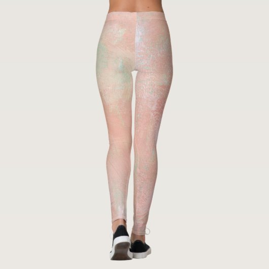 Abstract schilderen leggings (Achterkant)