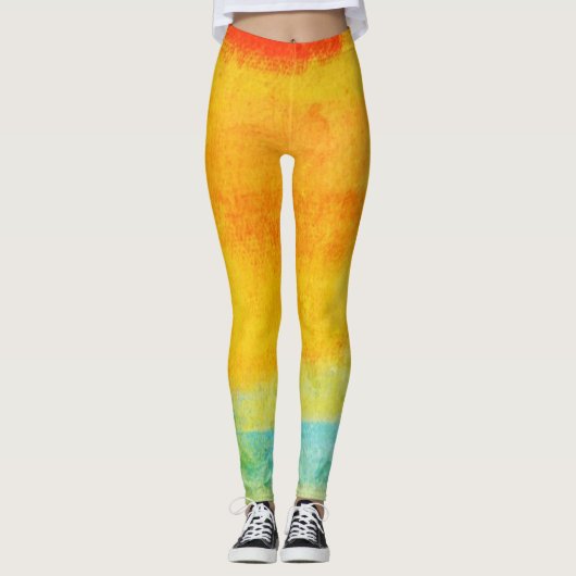Abstract schilderen Leggings (Voorkant)