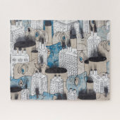 Abstract schilderen legpuzzel (Horizontaal)