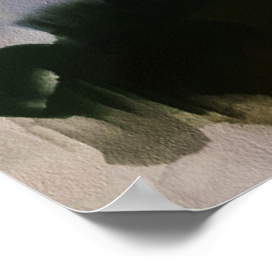 Abstract schilderen | Lentbloemen Poster (Hoek)