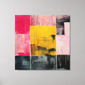 Abstract schilderen "Meer vuur". canvas afdruk (Voorkant)