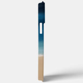 Abstract schilderen met de moderne Gold Blue-Water Case-Mate iPhone Case (Achterkant / Rechts)