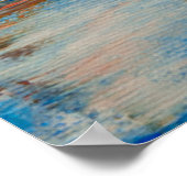 Abstract schilderen met geordende kleur poster (Hoek)