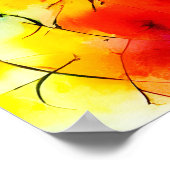 Abstract schilderen met regenboogkleuren poster (Hoek)