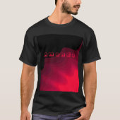Abstract schilderen met zwarte en rode golven t-shirt (Voorkant)