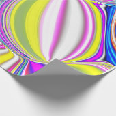 Abstract schilderen modern 3d effect in neonkol cadeaupapier (Hoek)