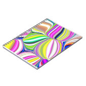 Abstract schilderen modern 3d effect in neonkol notitieboek (Linkerzijde)