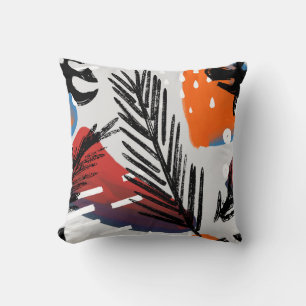 Abstract schilderen naadloos patroon met inkteleme kussen