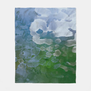 Abstract schilderen op beton. 2d illustratie. Va Fleece Deken