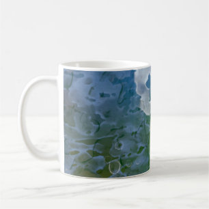 Abstract schilderen op beton. 2d illustratie. Va Koffiemok