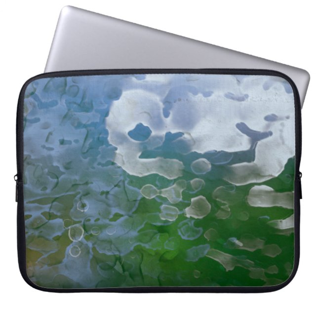 Abstract schilderen op beton. 2d illustratie. Va Laptop Sleeve (Voorkant)