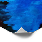 Abstract schilderen op betonwand. illustratie. poster (Hoek)