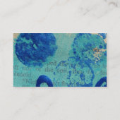 Abstract schilderen op  boekpagina visitekaartje (Achterkant)