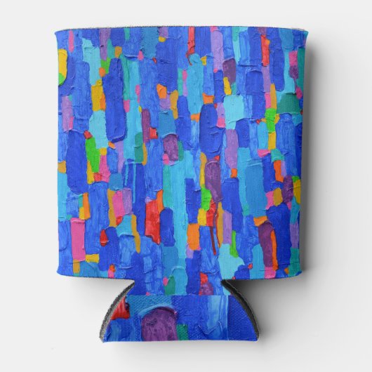 Abstract schilderen op Canvas Blikjeskoeler (Voorkant)