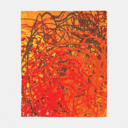 Abstract schilderen op canvas. Handkunst. Colorf Fleece Deken (Voorkant)
