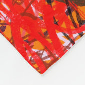 Abstract schilderen op canvas. Handkunst. Colorf Fleece Deken (Hoek)