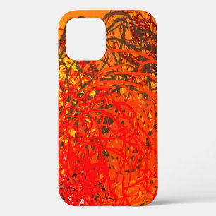 Abstract schilderen op canvas. Handkunst. Colorf iPhone 12 Hoesje