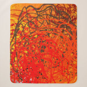 Abstract schilderen op canvas. Handkunst. Colorf Sherpa Deken