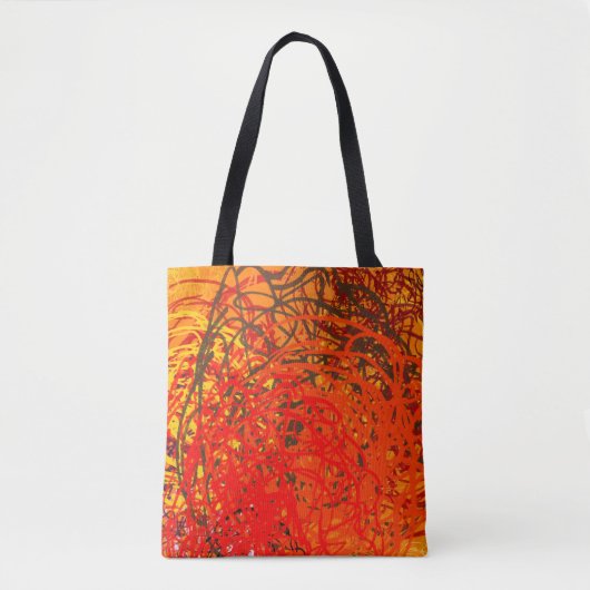 Abstract schilderen op canvas. Handkunst. Colorf Tote Bag (Voorkant)