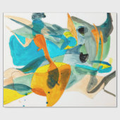 abstract schilderen op papier met levendige kleure (Vlak)