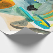abstract schilderen op papier met levendige kleure (Hoek)