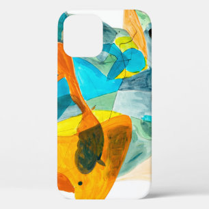 abstract schilderen op papier met levendige kleure Case-Mate iPhone case
