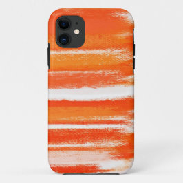 Abstract schilderen | Oranje wit Abstract artikel Case-Mate iPhone Case