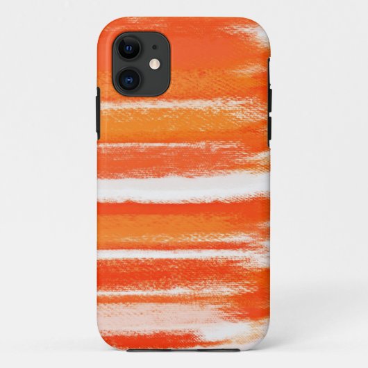 Abstract schilderen | Oranje wit Abstract artikel Case-Mate iPhone Case (Achterkant)