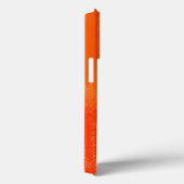 Abstract schilderen | Oranje wit Abstract Hoesje (Achterkant / Rechts)