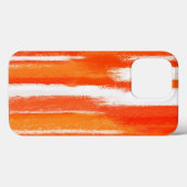 Abstract schilderen | Oranje wit Abstract Hoesje (Achterkant (horizontaal))
