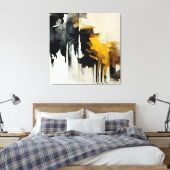 Abstract schilderen "Overzien van de wind". Canvas (Insitu (Slaapkamer))