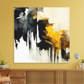 Abstract schilderen "Overzien van de wind". Canvas Afdruk (Insitu (Woonkamer))