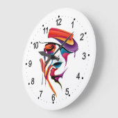 Abstract schilderen Pet kleurrijk  Grote Klok (Hoek)