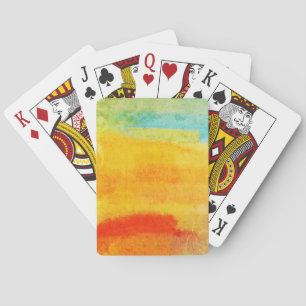 Abstract schilderen Pokerkaarten