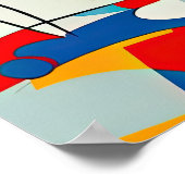 Abstract schilderen poster (Hoek)