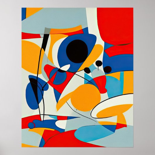 Abstract schilderen poster (Voorkant)