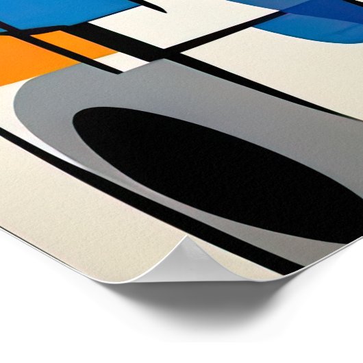 Abstract schilderen poster (Hoek)